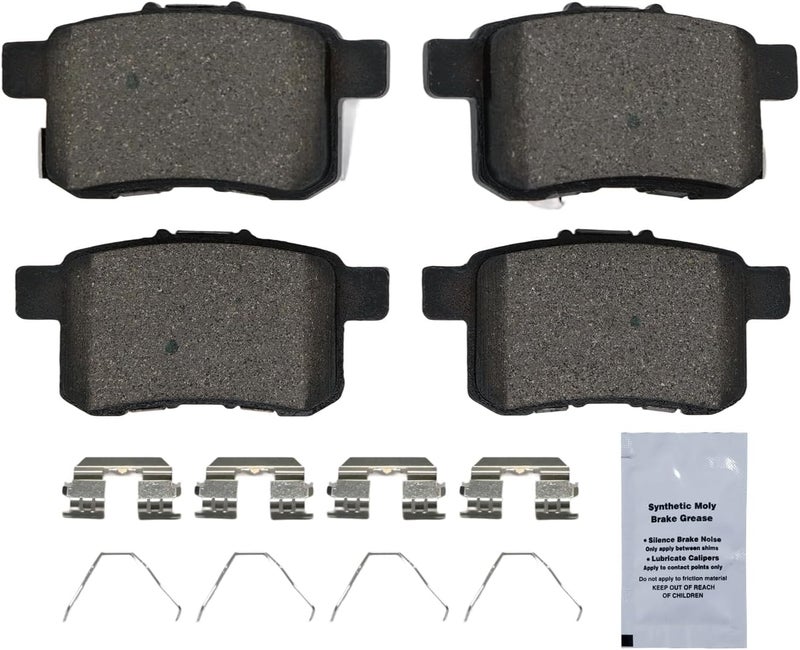 HUSCH D1451 Rear Ceramic Brake Pads Kit Fit For Acura TSX 2009-2010, For Honda Accord 2008-2009 - Image 2